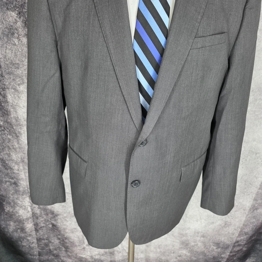 Cornelli Blazer Mens 48R Gray Sports Coat Jacket 2 B 100%‎ Wool Vented Italy